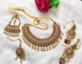 Jewellery Set Bridal Choker Zircon Set - (4 in 1) Necklace, Jhumkay,. Jhumar & Maang-Tika - Fashion Jewelry for Girls | OWN Jewellery. 