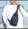 Fashion Instinct Korean Style Chest Sling Bag With Earphone Hole Men Crossbody Bag Shoulder. 