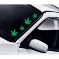 4Pcs (Green) Leaf Modification Car Bumper Sticker Waterproof Auto Accessories Vinyl Car Stickers Decal Vinyl Creative Fashion Car Sticker Accessories Stickers for Car, Car Modification, Car Decoration. 
