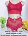 |Comfortable| Breathable| Seamless Lingerie Set for Girl and Women| Removable Padded Lace Net bras| Nightwear Sexy bras and Panties Set| Bras and Underwear Set| Wrapped Chest Bras| Camisoles and Underwear Set. 
