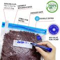 Sous Vide Bags 15Pack Reusable Electric Vacuum Food Storage Save Sealer Cooker with 1 Hand Pump,2 Size Sealed Bag,4 Clip. 