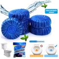 10pcs / pack Bleach Toilet Bowl Clean Tablets Automatic Flush Clean Bathroom Toilet Deodorant Compressed Cleaning Cleaning Tools Auto Toilet Cleaner & Stain Remover (Blue Bubble Block) Washroom tablet , kitchen tablet. 