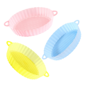 1PCS-Silicone Air Fryer Oven Baking Pan Square Reusable Cake Pan Air Fryer Accessories. 