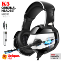 Original K5 Gaming Headphones 7.1 Surround Sound Noise Cancelling Over-Ear Headset with Mic for PS4 Xbox PC Switch. 