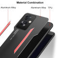 For OPPO Reno 11F Case Alunum Metal Matte Cover Soft Silicone Frame Camera Protection Cover for OPPO Reno11 F Back Cover Phone Cases. 