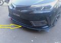 Toyota Corolla 2018-2019 Front Bumper Splitter (Plastic). 