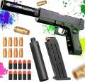 Airsoft machine toy for kids in every color Airsoft Machine for Kids White Black |Soft Bullet Toy-Gun-Shell Injection Foam Darts Blaster Manual Airsoft machine with Silencer for Adults Kids. 