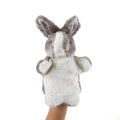 Factory direct sales kindergarten teaching hand puppet animals 70 plush gloves performance props cross-border tiger long hair. 