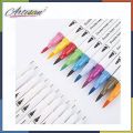 12 Colors Marker Liner Drawing color Marker Pens Twin Head Brush Pen Painting Art Supplies. 