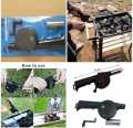 Portable Mini Hand Crank Fan Air Blower, Manual Grill Fire Starter Flame Exciter for BBQ Picnic Outdoor Camping Hiking Cooking Tool. 