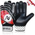 NARZ Goalkeeper Gloves Green, Blue,  Red High Quality  Non-slip Wear Resistant Latex Material  Latex Soccer Gloves Sportout Goalie Football Goalkeeping Gloves Wrist Protection For Kids Youth and Adult. 