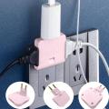 3 In 1 Universal Rotating Wall Socket and | 2 Pin Shoe Male Plug Switch | For Homes Offices Travel Kitchen. 