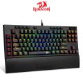Redragon K588 RGB Mechanical Gaming Keyboard TKL with Programmable Keys Macro Recording Red Switches with Detachable Palm Rest & USB-C USB for Windows PC. 