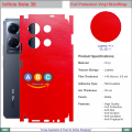 Infinix Note 30, Full Back Protection Vinyl Skin/Wrap in variety of Textures and Colors for Note30, infinixnote30. 