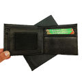 Pocket Size Black Texture Leather Wallets. 