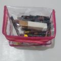 CUSTOMIZE Multi Purpose Cosmetic PVC Plastic Bag Organizer Storage Jewellery Vanity Box Makeup Kit (Transparent). 