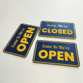 Customized open close door sign. 