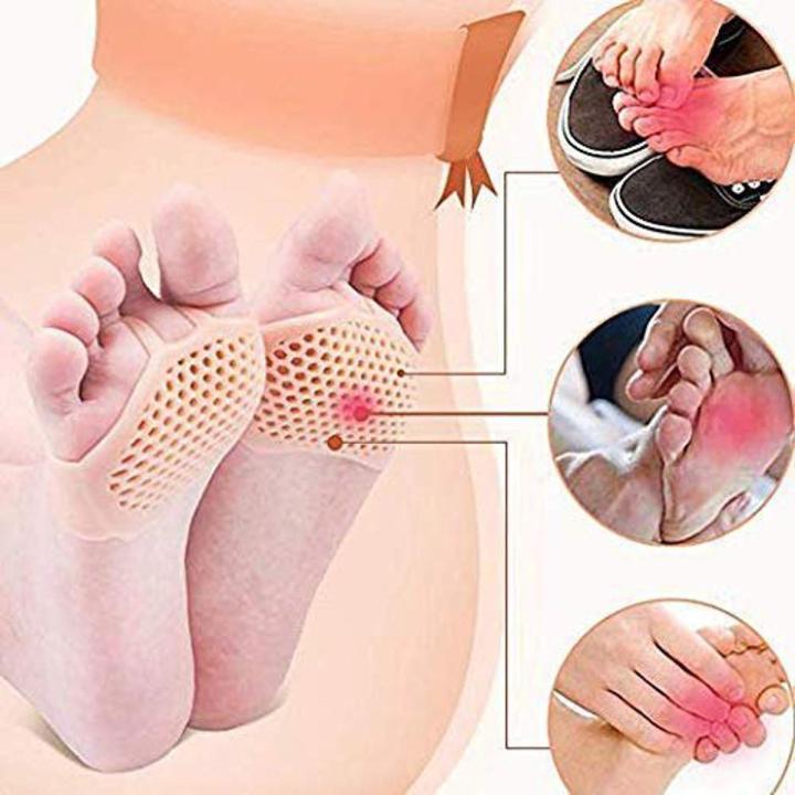 Silicon Foot Pads and Moisturizing Heel Crack Feet Skin Care, Breathable Gel Heel Protectors for Men & Women, Heel Pain, Heal Dry Cracked Heel
