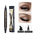 2 In1 Eyeliner Stamp Double-Headed Seal Liquid Pencil Waterproof Lasting Support Tattoo Triangle Seal Eye Liner Eye Makeup Tool. 
