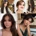Synthetic Partial Bangs Curtain Bangs Hair Piece Increase Hair Volume Natural Looking Topper Hair Extension For Daily Use. 