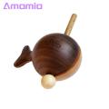 Wooden Fish with Hammer Handcrafted Wooden Fish Ornament for Stress Relief Meditation Perfect Desktop Decoration Birthday Gift Solid Wood Desktop Ornament. 
