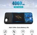 iPhone 5/5S/SE Battery Case, Wavypo 4000mAh Charging Case Slim Rechargeable Charger Case External Battery Pack Portable Power Protective Case for iPhone 5, 5S, SE-Black. 