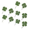 Q81D 10 Pcs Real Dried Pressed 4-leaf Clover Dried Flowers Leaves Epoxy Mold Fillers for DIY Resin Crafts,Soap Candle Making. 