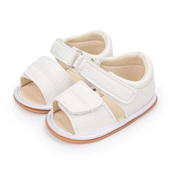 Summer Baby Sandals Boy Girl Shoes Hasp Anti-slip Soft Sole Newborns Classic Sandals Crib First Walkers Baby Shoes