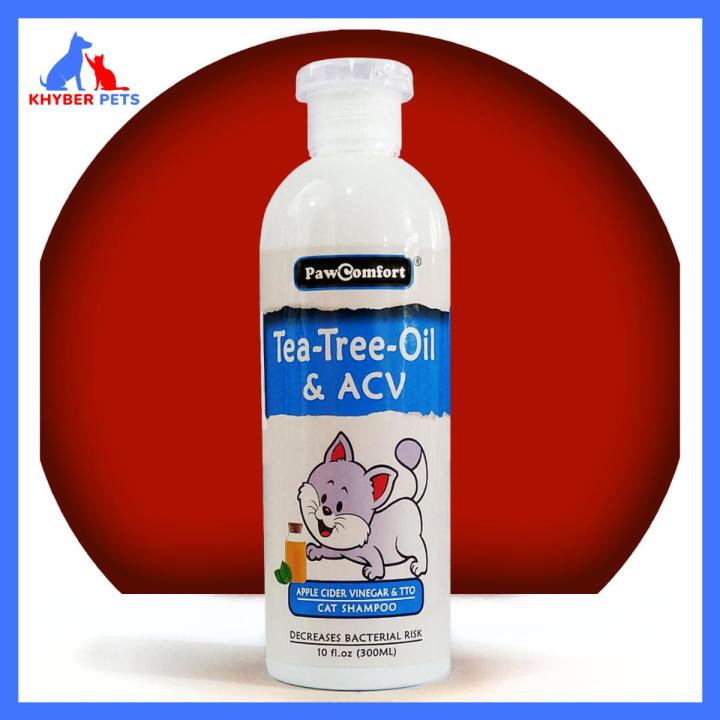 PawComfort Tea Tree Oil / ACV Shampoo For Cats 300ml | Pets Shampoo | Cats Shampoo | Cat Shampoo | Branded Shampoo For Pets | Pets Shampoo | Pet Shampoo