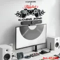ALL-AT-ONE # 67 ("CUSTOMISED NAME FOR YOUR GAMING ROOM") Self-Adhesive Vinyl Waterproof Removable Art Sticker To Decorate Your Desired Bedroom, Computer Room, and Gaming Room and to Gift Your Friends and Relatives.. 