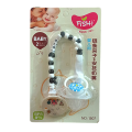 Baby fish Pacifier with Chain Holder Beautiful For kids Silicone Pacifier with Cap and Beaded Chain - BPA-Free Soother Pacifier with Clip-On Holder for Infants and Newborns - Teething Relief and Portable Travel Accessory. 