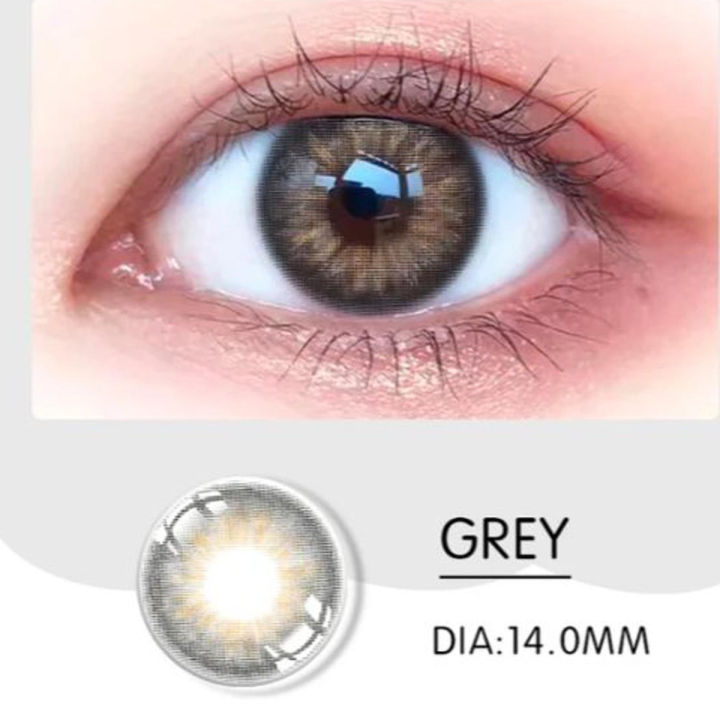 Eye Lens Eye Contact Lens Partywear Lens Multi Shade Lens Shade Name Grey