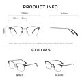 CAPONI Hot Men's Eye Glasses Frame Pure Titanium TR Anti Blue Light Glasses Simple Light Weight Classic Brand Spectacles JF22158. 