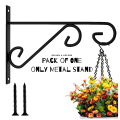 Plant Hangers Outdoor Indoor, Rust-Proof Coated Metal Hanging Basket Hook, Decorative Wall Plant Hooks for Hanging Plants Flowers Lanterns Bird Feeders. 