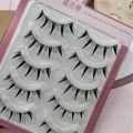 5 Pairs Japanese Cosplay False Eyelashes 5 Pairs Pack Dramatic Thick Fake Eyelashes Extensions Faux Mink Manga Anime Lashes for Women Girls. 