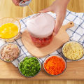 Manual Speedy Chopper & Vegetable Cutter - 5 Blade Chopper / Hand Chopper /Speedy Chopper Hand Pulled Type / Manual Chopper. 