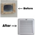 Classic Vent Ventilation Grille Cover 12 inch For Wall Ceiling Mounted Vent Built-in Fly Screen Mesh air vent cover for Bathroom Office Home. 