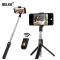 BELKA 3 In 1 Wireless Bluetooth Selfie Stick With Shutter Remote Tripod For Phone Monopod For iPhone Huawei Samsung Oneplus. 