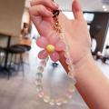 Mobile Phone Hanging Strap Cute Phone Charm Bracelet Handmade Phone Strap Beaded Bracelet Phone Strap Candy Color Wrist Strap. 