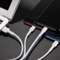 3 in 1 Charging Cable  for Micro USB, IOS & Type C devices  Branded 3 in 1 Cable for iPhone & ALL ANDROID 3 in 1 Charging cable. 