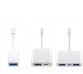 Lightning To USB OTG Converter Adapter For Iphone Mouse Keyboard Charging U Disk Camera Cardreader Data Converter Iphone Otg. 