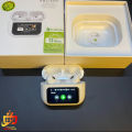 A9 Pro Touch Screen Airpods Pro - ANC Wireless Earbuds With Bluetooth 5.0, LCD Display, Super Bass And Pop-Up Feature. 