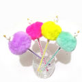 Rainbow Unicorn pom pom gel Pen For Kids. 