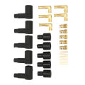 Spark Plug Coil Boot, Wear Resistant Exquisite Manufacturing Rubber Plug Wire Boot for 6-10mm Wires. 