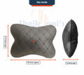 2 Pcs Car Seat Head Neck Rest Cushion / Breathable Auto Head Neck Rest Cushion / Butterfly Neck Rest Cushion / Car Neck Pillow with Ball Fiber Filling / PU Leather with embroidery / Car Headrest. 
