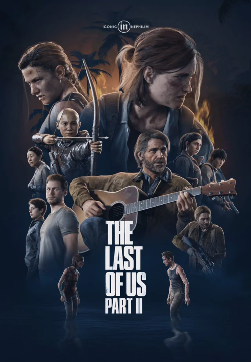 Set of 5 Last of us 2 game aesthetic a4 size vinyl sticker posters