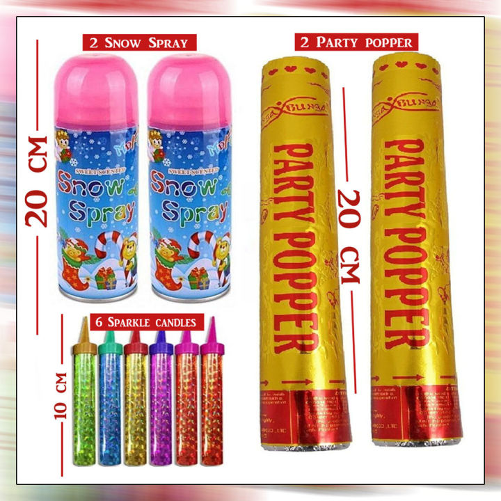2%20Party%20Poppers%20+%202%20Snow%20spray%20+%206%20Saprkle%20candles%20Combo%20Deal%20for%20Christmas%20,%20wedding%20,%20birthday%20party%20,%20Bridal%20shower%20,%20Baby%20Shower%20%20and%20other%20celebrations%20-%20Image%202