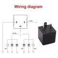 LKPCIGCXM 2PC 12V 3Pin Car Flasher Relay CF13 JL-02 Fix LED Light Turn Signal Indicator Hyper Flash. 
