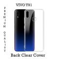 Vivo Y91 Back Cover Transparent Soft Silicone Crystal Clear Case Cover For Vivo Y91. 