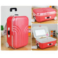 Creative Suitcase Style Music Box Jewelry Cosmetics Rotating Ballerina Girl Storage Boxes. 
